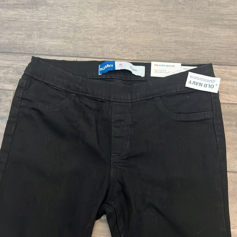 NWT Old Navy‎ Pull On Skinny Jeans Adjustable Waist Girls Size XL (14-16)